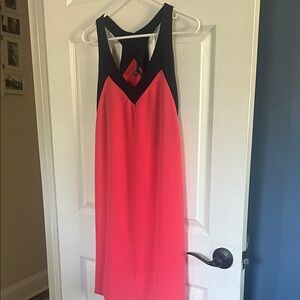 Felicity & Coco Black and Pink Backless Dress